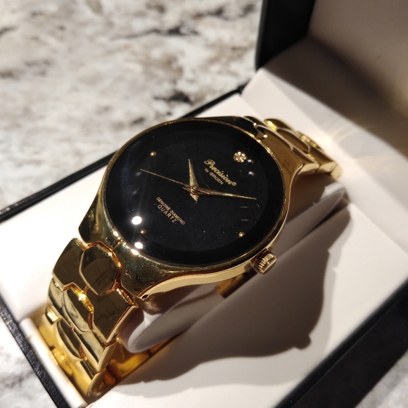 Precision by Gruen Gold Toned Diamond QuartzWatch. - Picture 6 of 7